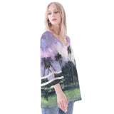 Palm Beach Puff Sleeve Blouse