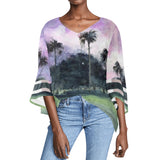 Palm Beach Puff Sleeve Blouse