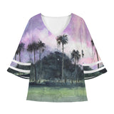Palm Beach Puff Sleeve Blouse