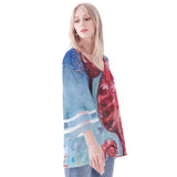 Seahorse Puff Sleeve Blouse