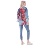 Seahorse Puff Sleeve Blouse