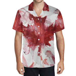 Canadian Flag Hawaiian-Style Shirt