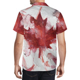Canadian Flag Hawaiian-Style Shirt