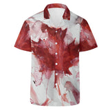 Canadian Flag Hawaiian-Style Shirt