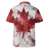 Canadian Flag Hawaiian-Style Shirt