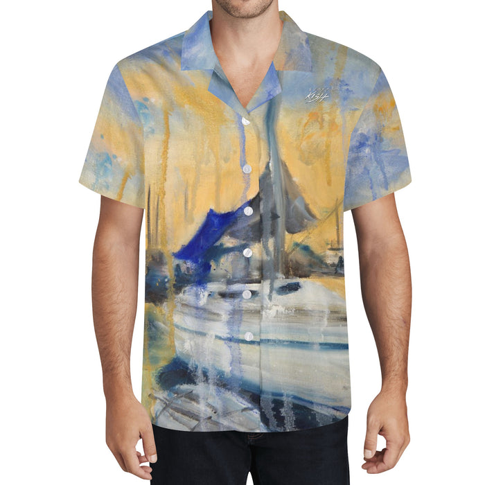 Sailboat at Sunset Hawaiian Shirt