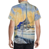 Sailboat at Sunset Hawaiian Shirt